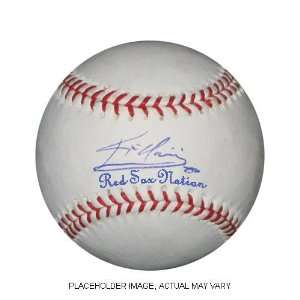 Autographed Kevin Youkilis MLB Baseball Inscribed Red Sox Nation 