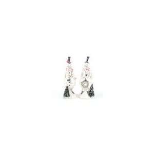   Eco Country Glitter Christmas Snowmen Candy Cane/Wreat