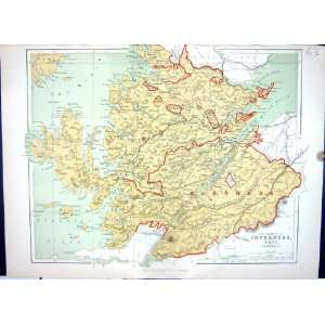   Cromarty Skye Hughes Keane Antique Map Scotland 1886