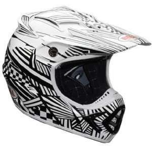  Bell Moto 8 Manic Helmet XX Large  White Automotive