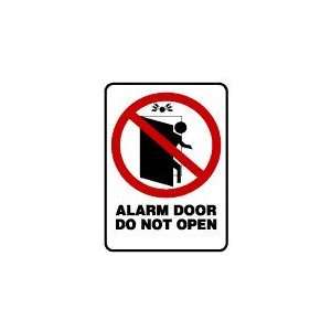  Security Sign   Alarm Door   Door is Alarmed Notice, Stop 