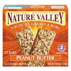 Nature Valley Peanut Butter Crunchy Granola Bars 8.9 oz (Pack of 12 