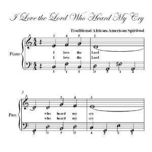   the Lord Who Heard My Cry Easy Piano Sheet Music Christian Books
