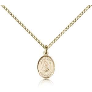  Gold Filled St. Saint Rita of Cascia Medal Pendant 1/2 x 1 