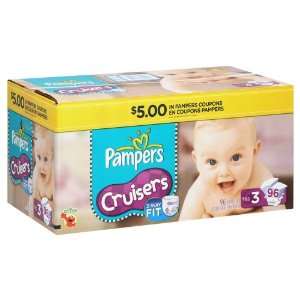  Pampers Diapers, Size 3 (16 28 lb), Sesame Street 96 diapers 