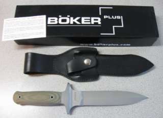 NEW Boker Plus Schanz Integral Dagger Knife with Micarta Handles 