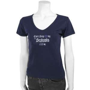  Seattle Seahawks Navy Ladies Loving Game T shirt Sports 