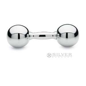 Cunill Sterling Silver Plain Rattle Baby