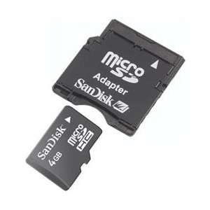  O SanDisk O   Card   Micro Secure Digital   4GB   SDHC   W 