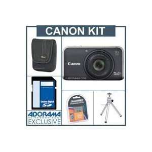  SX210 IS Digital Camera Kit,  Black   with 4GB SD Memory Card 