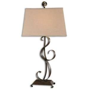  Curled Metal Table Lamp