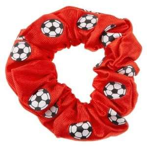  Soffe Red Dazzle Soccer Hair Scrunch Beauty