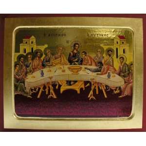  Mystical Supper, Orthodox Icon 