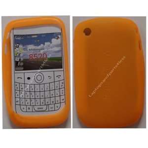   Orange Silicon Case Cover for Blackberry Curve 8520 
