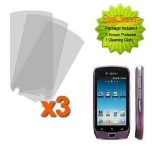  (TM) 3X Custom Fit Clear Screen Guard Protector For Samsung Exhibit 