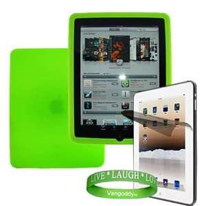  Ipad Accessories Kit ** Green ** Silicone Case Skin Cover+ Custom 