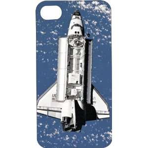 Black Hard Plastic Case Custom Designed Space Shuttle iPhone Case for 