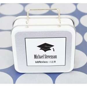  Hats off to You Personalized Graduation Suitcase Tins 
