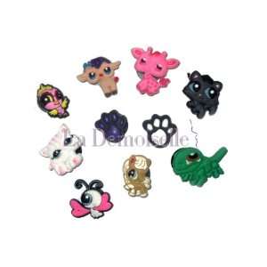  Set of 10 Cute Pets & Animals Style Your Crocs Fun Clips 