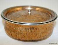 Vintage rice curry Cooking warming Pot copper iron  