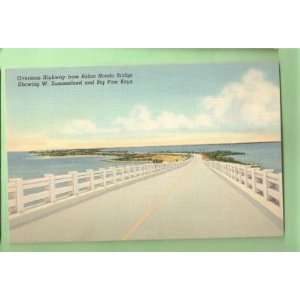   Overseas Highway from Bahia Honda Bridge Florida 