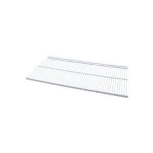 Schulte 1110 1612 11 Ventilated Shelving With Hanging Rod White 16 x 