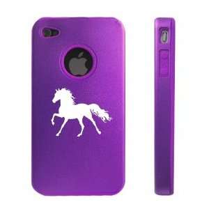  Apple iPhone 4 4S 4G Purple D200 Aluminum & Silicone Case 