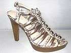 COACH Sarafina Strappy Snakeskin Sandals 7.5 8.5 9.5