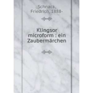   microform  ein ZaubermÃ¤rchen Friedrich, 1888  Schnack Books