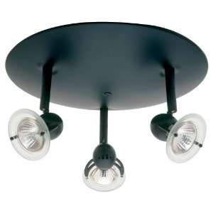  PLC Lighting Micro 1633 Black Ceiling or Track Light Clear 