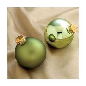  Club Pack of 36 Matte & Shiny Sage Green Glass Ball 