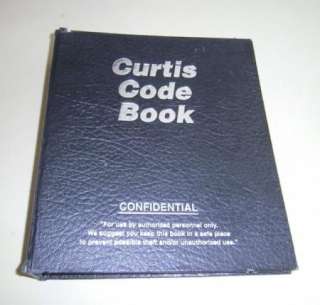 CURTIS AUTOMOTIVE KEY CODE BOOK JULY 1996 EDITION  