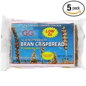 GG Scandinavian Bran Crispbread, 3.5 Ounce Packages (Pack of 5 