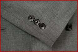 CUSTOM MADE MENS GRAY DOUBLE BREASTED SUIT 42 S 42S  