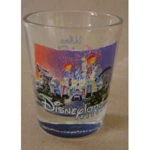  Disneyland Resort Shot Glass   2 1/4 inches x 2 inches in 