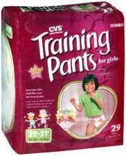 NIP CVS Training Pants For Girls 2t 3t 18 34 Lbs  