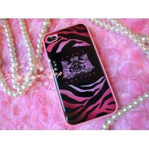  Juicy Couture Designer Case for iPhone 4G, 4GS Hot Pink 