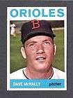 1964 TOPPS #161 Dave McNally ORIOLES Ex  Mint +