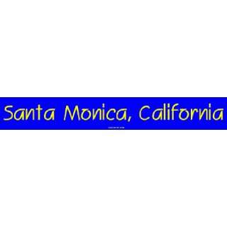 Santa Monica, California Large Bumper Sticker