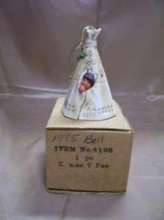 1985 Perillo Sagebrush Kids Tee Pee Bell X mas Ornament  