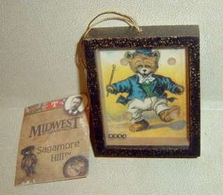 New Midwest Sagamore Hill Bear Vintage Game Ornament  