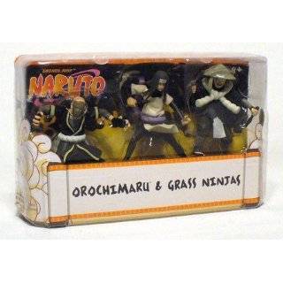 Naruto Mattel 3 Inch Mini Figure 3 Pack #1 (Orochimaru & Grass Ninjas)