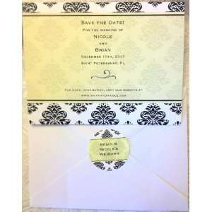   made Save The Date Cards W Envelopes & Seals for Wedding or Any Party