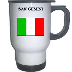  Italy (Italia)   SAN GEMINI White Stainless Steel Mug 