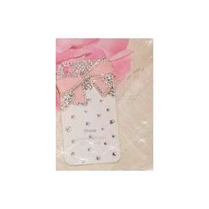  Bow Tie Pattern Hard Case/Cover/Protector(Pink Bow with White Case