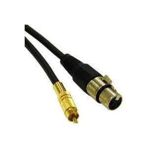   40051 1.5ft Pro Audio XLR Female to RCA Male Cable Electronics