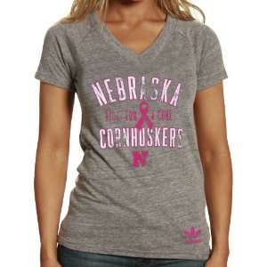   Cancer Awareness Tri Blend V neck T Shirt  Sports