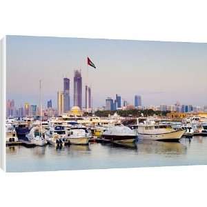 com City skyline from Abu Dhabi International Marine Sports Club, Abu 