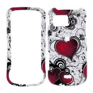 Premium   Samsung A897/ Mythic  Multiple Hearts with Flowers on White 