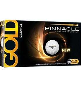 Pinnacle Gold Distance Golf Balls 3 15 Ball Packs White No Logo 2479 